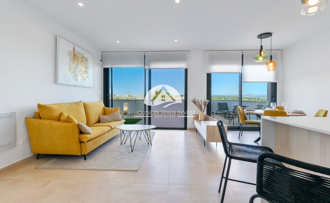 Nieuwbouw   - Gelijkvloerse bungalow - Torrevieja